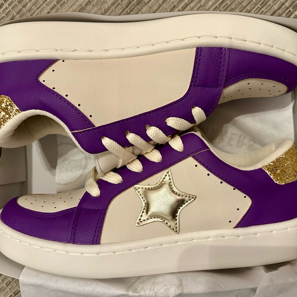 Purple and Gold Sneakers!